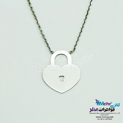 Gold Necklace - Heart Lock Design-SM0804